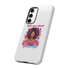 Load image into Gallery viewer, Inspirational Phone Case, Pray Wait Trust God Has a Plan, Spiritual Gift, Motivational Decor, Faith-Based Accessory