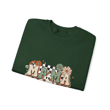 Load image into Gallery viewer, Fall Vibes Mama Sweatshirt, Cozy Crewneck for Moms, Halloween Gift, Seasonal Apparel, Autumn Fashion