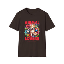 Load image into Gallery viewer, Animal Lovers Unisex T-Shirt | Perfect Gift for Pet Owners, Casual Wear, Animal Rescue Events, Birthdays, and More