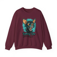 Load image into Gallery viewer, Cozy Halloween Sweatshirt, Beastly Fear Crewneck, Unisex Fall Apparel, Spooky Season Fashion, Halloween Gift Idea