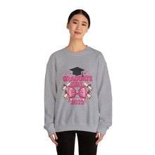 Load image into Gallery viewer, Graduate Girl 2025 Sweatshirt, Graduation Gift, Cozy Crewneck, Class of 2025, Celebrate Success, Trendy Sweatshirt