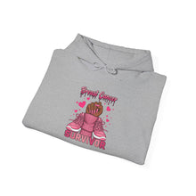 Load image into Gallery viewer, Breast Cancer Survivor Hoodie, Empowerment Sweatshirt, Supportive Gift, Unisex Hooded Sweatshirt, Cancer Awareness Apparel