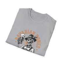 Load image into Gallery viewer, Rustic Skeleton T-Shirt, Graphic Tee for Day of the Dead, Casual Wear, Unique Gift, Halloween Shirt