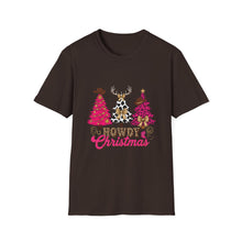 Load image into Gallery viewer, Howdy Christmas Unisex T-Shirt - Festive Apparel for Holiday Cheer, Christmas Gift, Family Gathering, Fun Party Shirt, Casual Wear