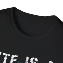 Load image into Gallery viewer, Witty Graphic Tee - "WTF is a Kilometer?" | Unisex Softstyle T-Shirt for Travel Lovers, Funnies, Humor Gifts, Casual Wear, Everyday Use