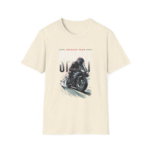 Load image into Gallery viewer, Motorcycle Enthusiast T-Shirt, Unisex Graphic Tee, Biker Gift, Summer Casual Wear, Father's Day Gift, Ride with Style