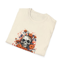 Load image into Gallery viewer, Seasonal Skull Graphic Unisex T-Shirt, Halloween Shirt, Edgy Apparel, Gift for Him/Her, Casual Wear, Trendy Tee
