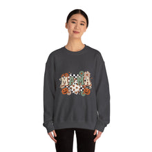 Load image into Gallery viewer, Fall Vibes Mama Sweatshirt, Cozy Crewneck for Moms, Halloween Gift, Seasonal Apparel, Autumn Fashion