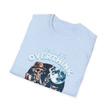 Load image into Gallery viewer, Skull & Moon Graphic T-Shirt, Unisex Halloween Tee, Cute Skeleton Apparel, Perfect for Fall, Spooky Vibes Fashion