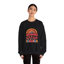 Load image into Gallery viewer, Experience is the Best Teacher Crewneck Sweatshirt, Teacher Gift, Cozy Layer, Inspirational Clothing, Educational Apparel