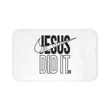 Load image into Gallery viewer, Jesus Did It Bath Mat, Inspirational Bathroom Decor, Religious Gift, Home Essentials, Funny Bath Accessories