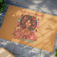 Load image into Gallery viewer, Bohemian Doormat with Floral Design, Home Decor, Entryway Mat, Gifts for Her, Housewarming Present, Welcome Mat