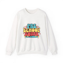 Load image into Gallery viewer, Pre-School Squad Sweatshirt, Kids Crewneck, Fun Family Apparel, Back to School Gift, Comfortable Everyday Wear