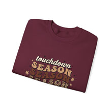 Load image into Gallery viewer, Touchdown Season Sweatshirt - Cozy Gift for Football Fans, Autumn Apparel, Game Day Wear, Unisex Crewneck
