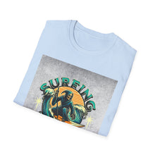 Load image into Gallery viewer, Surfing for Freedom Unisex Softstyle T-Shirt | Summer Vibe, Beachwear, Gift for Surfers, Casual Tee, Adventure Apparel