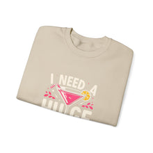 Load image into Gallery viewer, Cocktail Vibes Sweatshirt - I Need a Huge Cocktail, Funny Top, Gift for Friends, Party Wear, Drink Lover Apparel