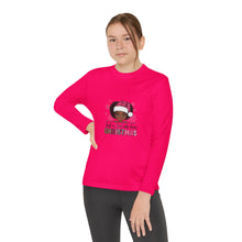 Load image into Gallery viewer, Christmas Kids Long Sleeve Tee, Just A Girl Who Loves Holiday Shirt, Children's Gift, Festive Youth Top, Winter Apparel