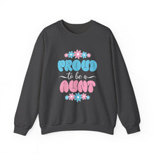 Load image into Gallery viewer, Proud Aunt Sweatshirt, Cozy Gift for Aunts, Family Gatherings, Birthday Present, Mother's Day Gift, Casual Outfit