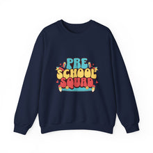 Load image into Gallery viewer, Pre-School Squad Sweatshirt, Kids Crewneck, Fun Family Apparel, Back to School Gift, Comfortable Everyday Wear