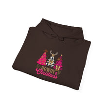 Load image into Gallery viewer, Festive Christmas Hoodie with Trees and Reindeer, Cozy Holiday Sweatshirt, Winter Gift, Christmas Apparel, Unisex Sweatshirt