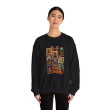 Load image into Gallery viewer, Halloween Pumpkin Sweatshirt, Cozy Fall Crewneck, Unisex Sweatshirt, Seasonal Fashion, Trick or Treat Top, Halloween Gift