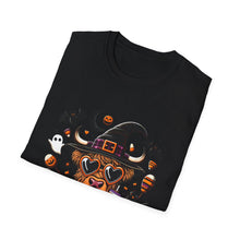 Load image into Gallery viewer, Halloween Witch Dog Unisex Softstyle T-Shirt, Cute Pet Tee, Halloween Costume, Fall Fashion, Spooky Season Top, Gift for Pet Lovers