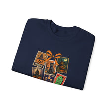 Load image into Gallery viewer, Halloween Pumpkin Sweatshirt, Cozy Fall Crewneck, Unisex Sweatshirt, Seasonal Fashion, Trick or Treat Top, Halloween Gift