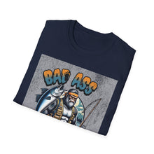 Load image into Gallery viewer, Bad Ass Fisherman Unisex T-Shirt, Fishing Gift, Casual Tee, Funny Shirt for Anglers, Outdoor Apparel, Best Fisherman Shirt