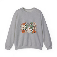 Load image into Gallery viewer, Fall Vibes Mama Sweatshirt, Cozy Crewneck for Moms, Halloween Gift, Seasonal Apparel, Autumn Fashion