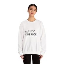 Load image into Gallery viewer, Autistic Kids Rock! Unisex Crewneck Sweatshirt, Awareness Apparel, Gift for Parents, Autism Acceptance, Cozy Casual Wear