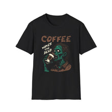Load image into Gallery viewer, Zombie Coffee Lover T-Shirt | Unisex Casual Tee for Coffee Lovers | Halloween, Gift, Daily Wear, Softstyle Tee