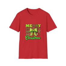 Load image into Gallery viewer, Merry Christmas Unisex T-Shirt, Holiday Apparel, Festive Tee, Gift for Her/Him, Christmas Party Shirt