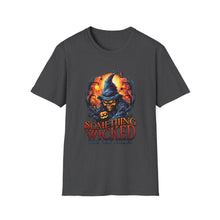 Load image into Gallery viewer, Something Wicked This Way Comes Unisex Softstyle T-Shirt, Halloween Shirt, Witch Tee, Fall Shirt, Casual Graphic Tee