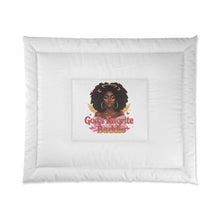 Load image into Gallery viewer, God's Favorite Daughter Comforter | Cozy Home Decor | Affirmation Bedding | Gift for Her | Inspirational Bedroom