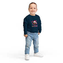Load image into Gallery viewer, Christmas Toddler Sweatshirt, Festive Kids Apparel, Holiday Gift, Cute Girl Sweater, Winter Wear, Toddler Christmas Jumper, Christmas