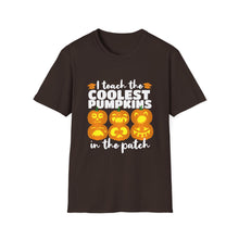 Load image into Gallery viewer, Halloween Pumpkin Graphic Tee, Unisex Softstyle T-Shirt, Fall Fashion, Halloween Party Shirt, Pumpkin Carving, Spooky Season Clothing