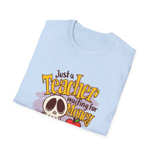 Load image into Gallery viewer, Skeleton Teacher Humor T-Shirt, Cute Teacher Gift, Back to School Shirt, Halloween Apparel, Teacher Life Tee