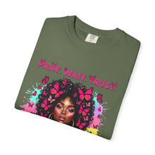 Load image into Gallery viewer, Pray Wait Trust T-Shirt, Inspirational Tee, Faith Shirt, Unique Gift, Spiritual Apparel, God Has a Plan Top