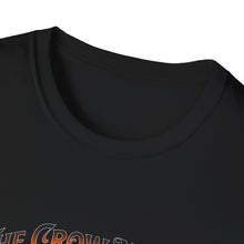 Load image into Gallery viewer, Halloween Crow Night Unisex T-Shirt, Spooky Graphic Tee, Gift for Halloween Lovers, Fall Fashion, Mens Womens Shirt