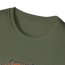 Load image into Gallery viewer, Halloween Crow Night Unisex T-Shirt, Spooky Graphic Tee, Gift for Halloween Lovers, Fall Fashion, Mens Womens Shirt