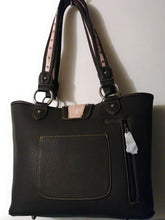 Load image into Gallery viewer, Montana West Concealed Weapons Pink And Brown Shoulder Purse with Wallet