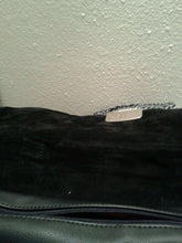 Load image into Gallery viewer, Womens Black/ Tan Two Tone Satchel Crossbody Messenger Purse