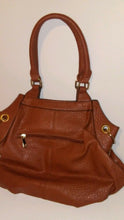 Load image into Gallery viewer, Womens Brown Purse with White stitch detail
