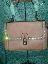 Load image into Gallery viewer, Diophy Peach Womens Evening Shoulder Bag Purse With Beautiful Rhinestones