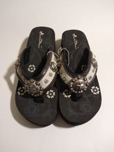 Load image into Gallery viewer, Montana West Hair on Cowhide Collection Western Sandals 10, 11
