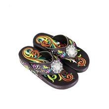 Load image into Gallery viewer, Montana West Novelty Embroidered Sandals 6 7 8 9 10 11
