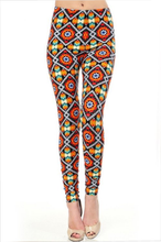 Load image into Gallery viewer, Womens Tribal Aztec Leggings S M L
