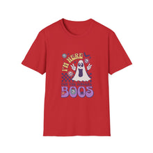 Load image into Gallery viewer, Halloween Ghost T-Shirt, Unisex Softstyle, Funny Boo Shirt, Halloween Costume, Spooky Season Apparel, Gift for Ghost Lovers
