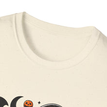 Load image into Gallery viewer, Halloween Witch Dog Unisex Softstyle T-Shirt, Cute Pet Tee, Halloween Costume, Fall Fashion, Spooky Season Top, Gift for Pet Lovers
