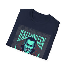 Load image into Gallery viewer, Halloween Vampire T-Shirt | Unisex Softstyle Tee, Spooky Shirt, Halloween Costume, Men's &amp; Women's Apparel, Fun Gift
